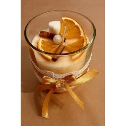 Sójová sviečka mandarínka-škorica